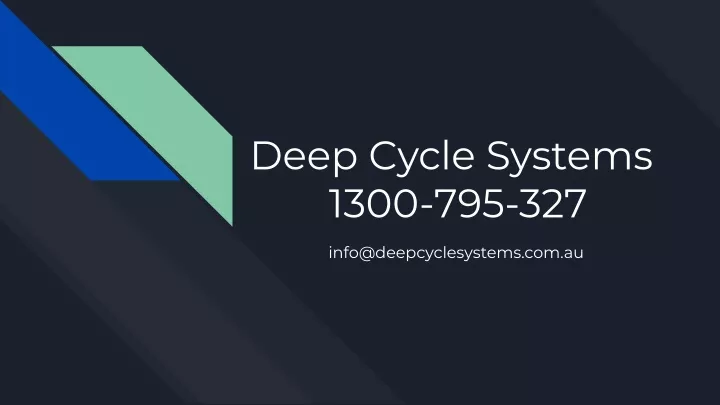 deep cycle systems 1300 795 327