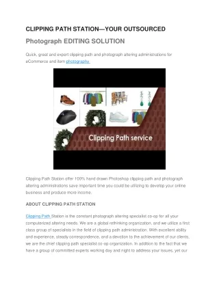 clipping path station your outsourced
