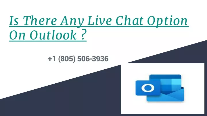 is there any live chat option on outlook
