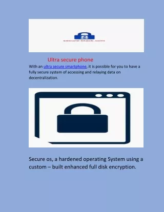 Ultra secure phone