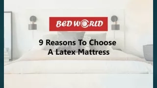 9 Reasons To Choose A Latex Mattress | Single Mattress Perth