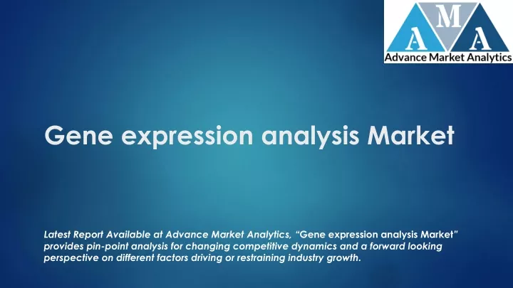 gene expression analysis market