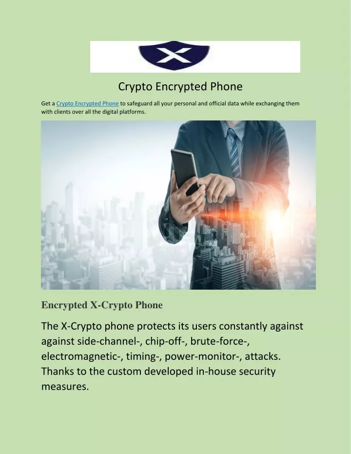 crypto encrypted phone