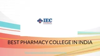 BEST PHARMACY COLLEGE IN INDIA