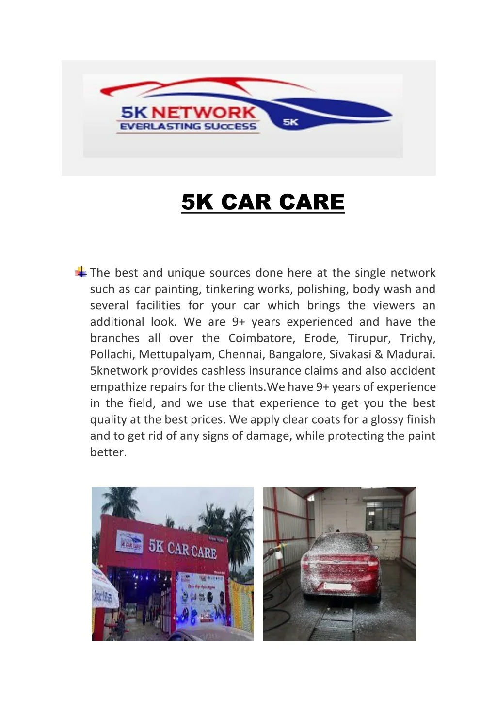 PPT - 5K CAR CARE PowerPoint Presentation, free download - ID:10815261
