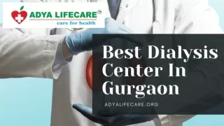 Best Dialysis Center in Gurgaon