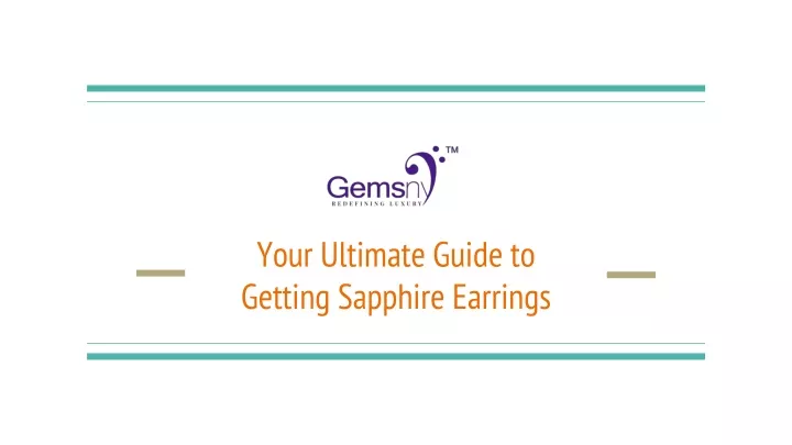 your ultimate guide to getting sapphire earrings