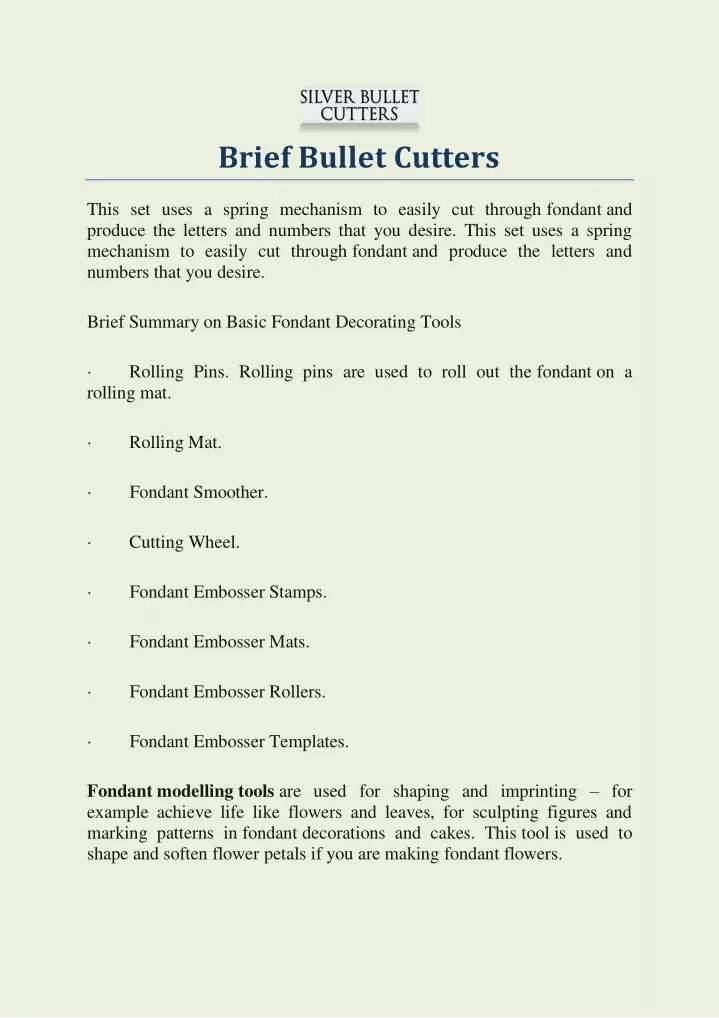 brief bullet cutters