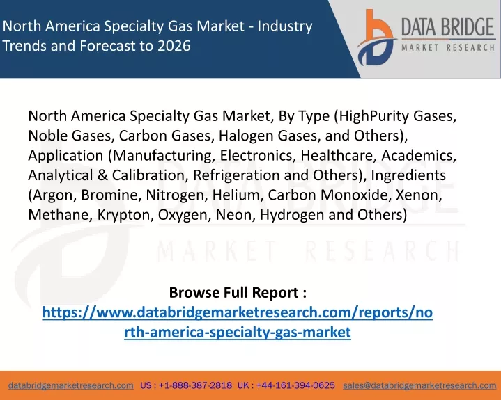 north america specialty gas market industry