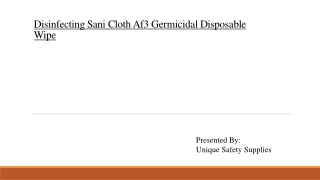 Disinfecting Sani Cloth Af3 Germicidal Disposable Wipe