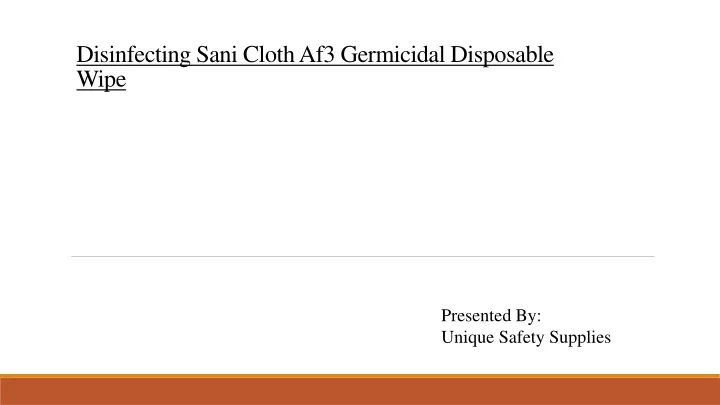 disinfecting sani cloth af3 germicidal disposable wipe