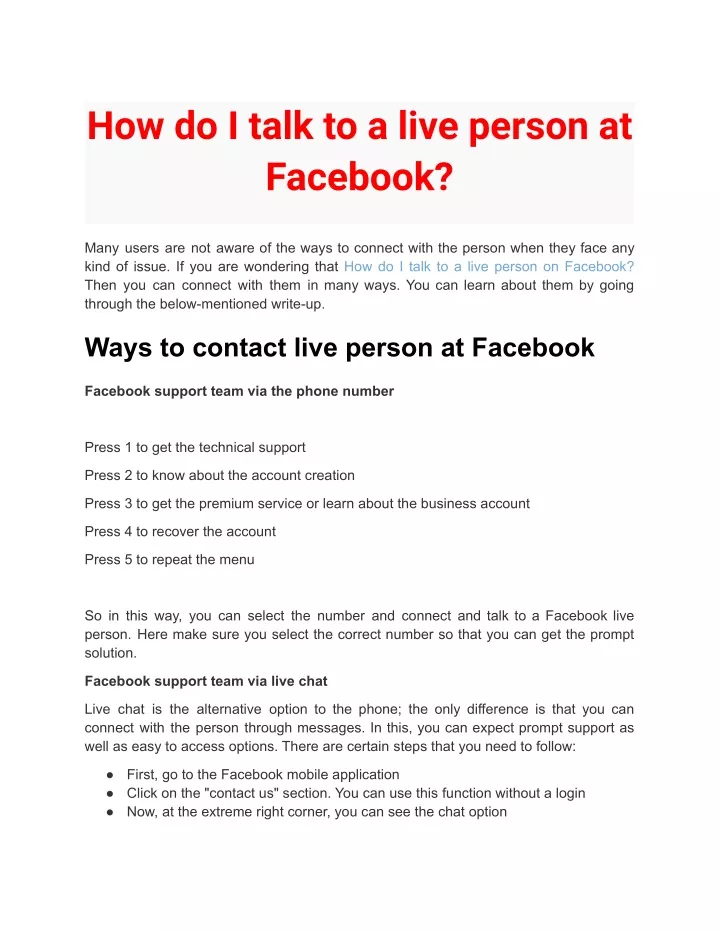 ppt-how-do-i-talk-to-a-live-person-at-facebook-powerpoint