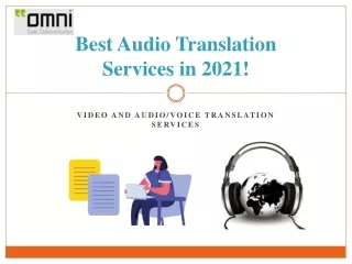 Best Audio Translation Services in 2021!