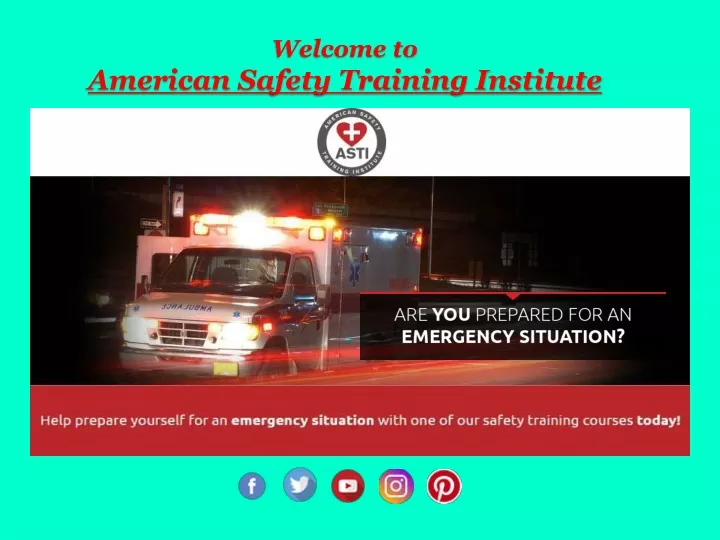 welcome to american safety training institute