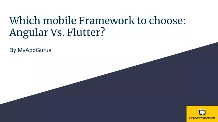 which mobile framework to choose angular