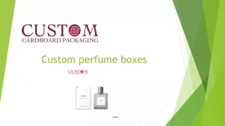 Custom perfume boxes