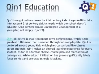 qin1 education