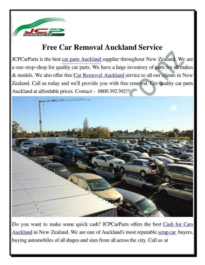 free car removal auckland service