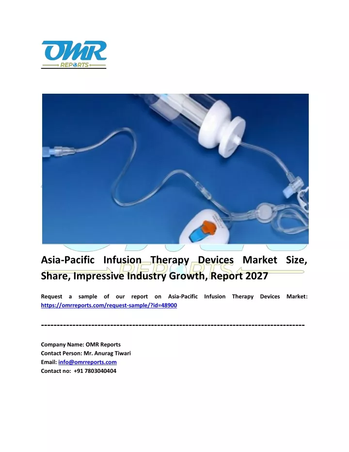 asia pacific infusion therapy devices market size