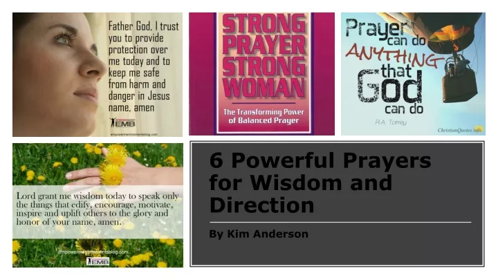 6 powerful prayers for wisdom and direction