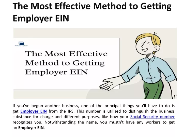 the most effective method to getting employer ein