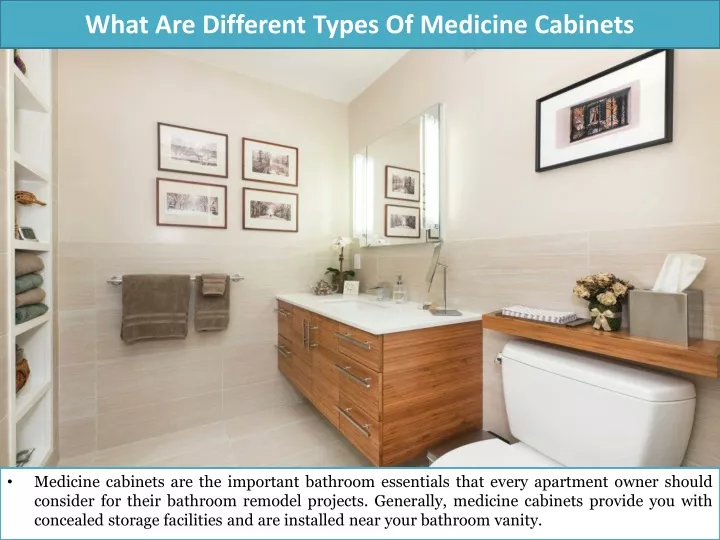 what are different types of medicine cabinets