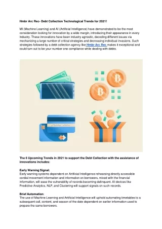 hmbr arc rec debt collection technological trends
