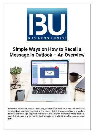 simple ways on how to recall a message in outlook