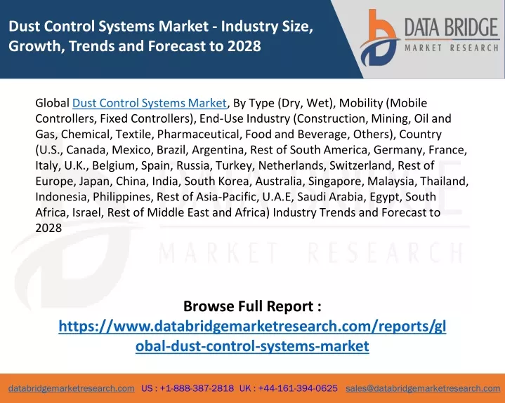 dust control systems market industry size growth