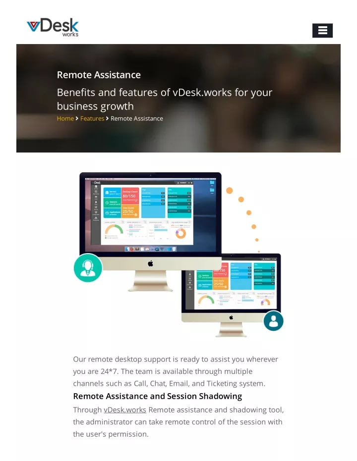 remote assistance bene ts and features of vdesk