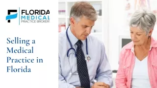 Selling a Medical Practice in Florida