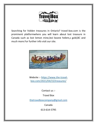 searching for hidden treasures in ontario travel
