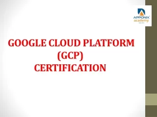 gcp certification