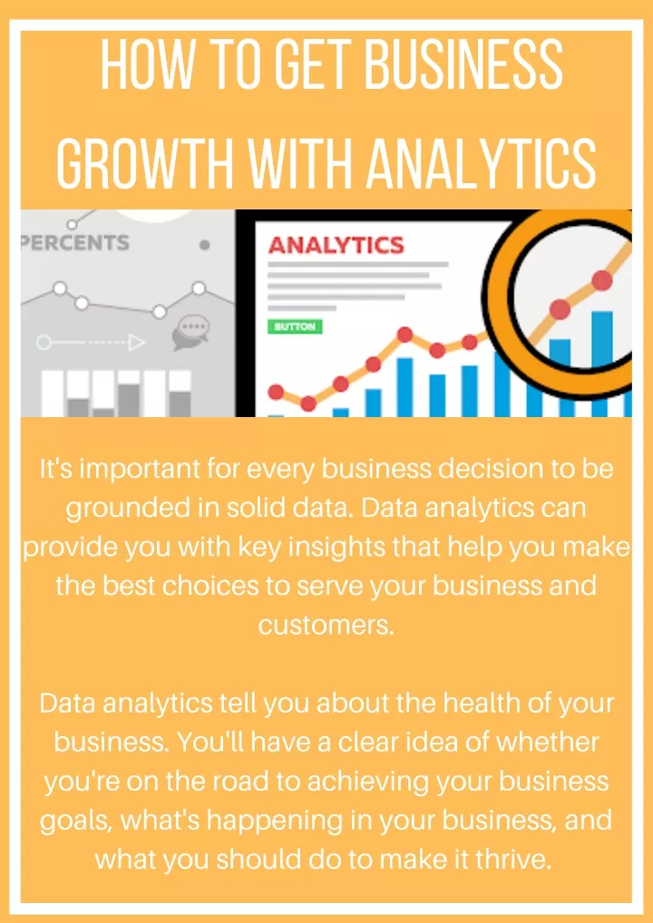 how to get business growth with analytics