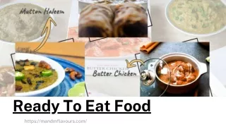Ready To Eat Food