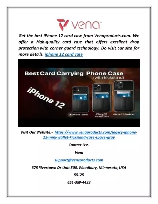 Iphone 12 Card Case | Venaproducts.com
