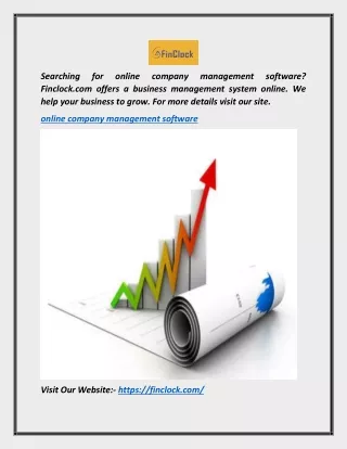 Online Company Management Software | Finclock.com