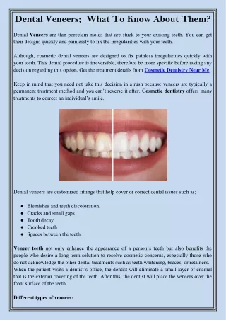 dental veneers what to know about them