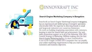 Search Engine Marketing Agency in Bangalore