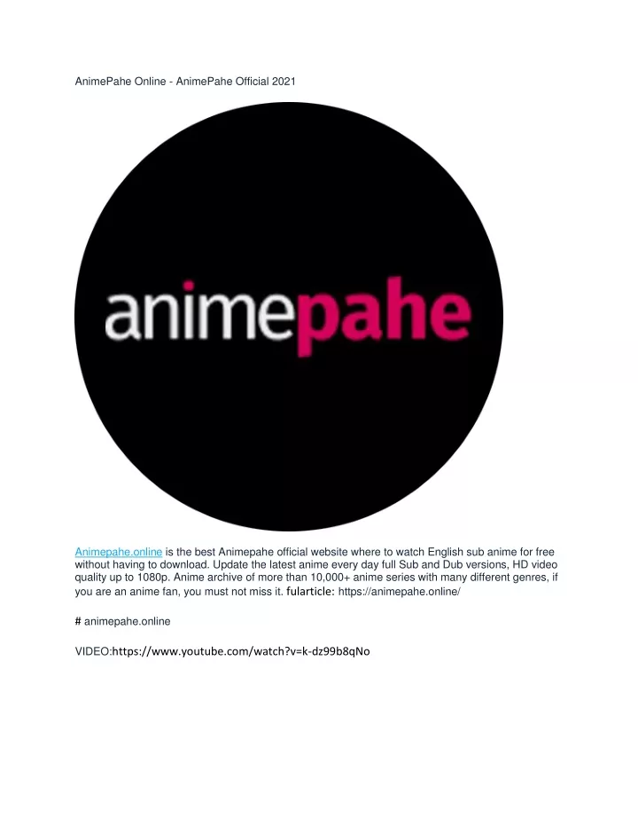 animepahe online animepahe official 2021