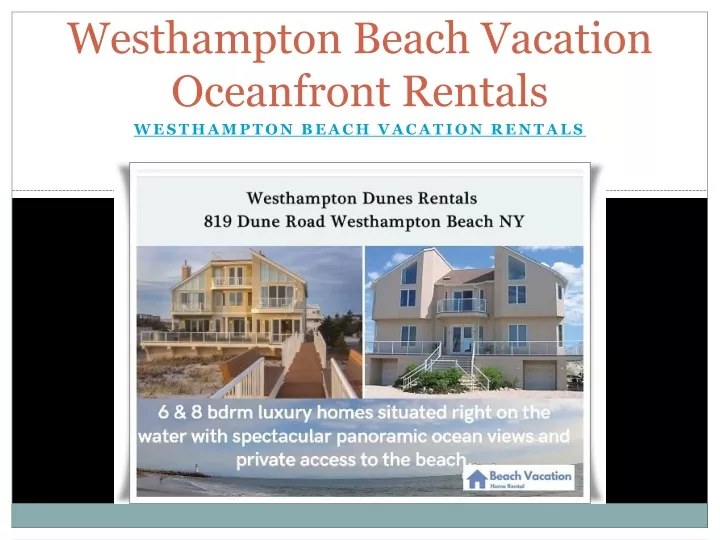 westhampton beach vacation oceanfront rentals