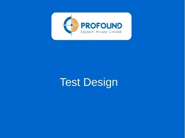 test design
