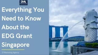 Everything you need to know about EDG grant Singapore