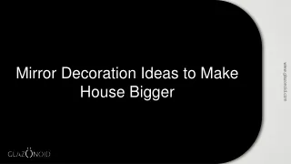 mirror decoration ideas to make house bigger