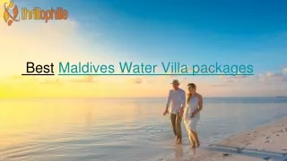 50 Water Villas In Maldives - Book Now & Get Upto 50% Off