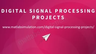 digital signal processing projects