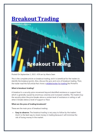 breakout trading