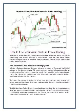 how to use ichimoku charts in forex trading