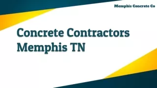 Concrete Contractors Memphis TN