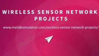 wireless sensor network projects